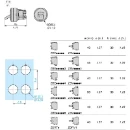 Black Selector Switch Head 22 2-Position Stay Put