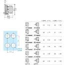 Light block with body/fixing collar for BA9s bulb 250V
