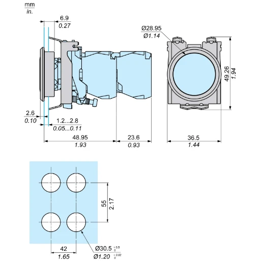 METAL FLUSH KIT (PB AND PL)