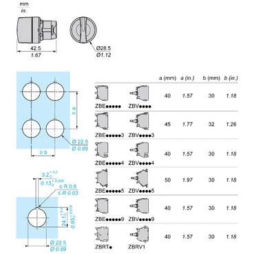 Green Illuminated Selector Switch Head 22 2-Position Stay Put