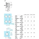 White Light Block with Body/Fixing Collar with Integral LED 24V 1No+1NC