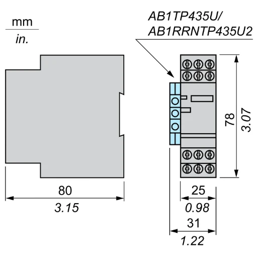 Analog Converter, 4..20mA, for Zelio Analog