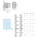 Pushbutton Double-Headed Integral LED+Chrome 24V Plate Bezel
