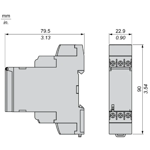 Multifunction Timer Relay, 24VDC/24..240 V AC, 2 C/O