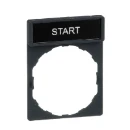 Harmony Legend/Legend Holder 30x40mm with START Marking Red/Black