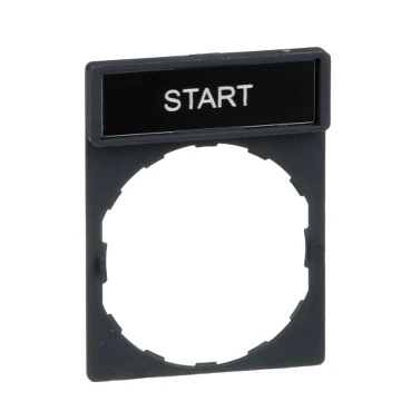 Harmony Legend/Legend Holder 30x40mm with START Marking Red/Black
