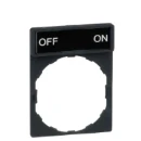 Legend Holder 30x40mm with Legend 8x27mm Withmarking Off-On