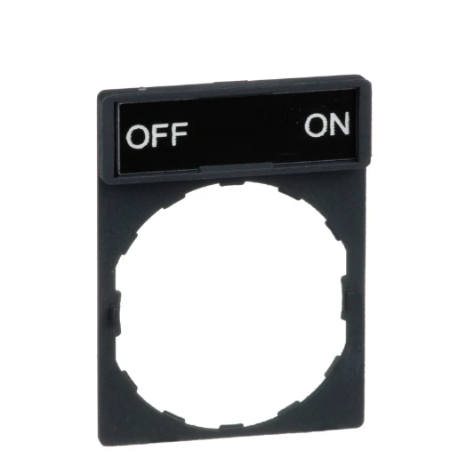 Legend Holder 30x40mm with Legend 8x27mm Withmarking Off-On