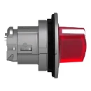Head Flush Mounted Selector Swtch 30.5mm Red Illum 2 Position Stay