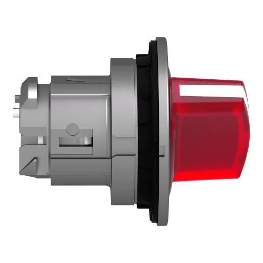 Head Flush Mounted Selector Swtch 30.5mm Red Illum 2 Position Stay