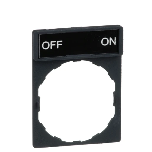 Legend Holder 30x40mm with Legend 8x27mm Withmarking Off-On