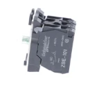 Blue light block with body/fixing collar with integral LED 24V 1NO+1NC