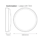 13 5W IP44 4000K E3 White 325mm 1250lm Round LED Bulkhead