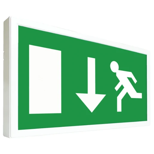 Basics Emergency Exit Box 5.2W 393 x 193 x 27mm White