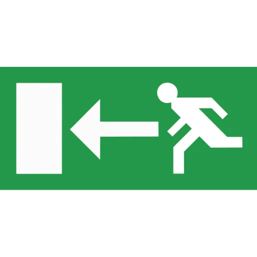 Basics Emergency Exit Box 5.2W 393 x 193 x 27mm White