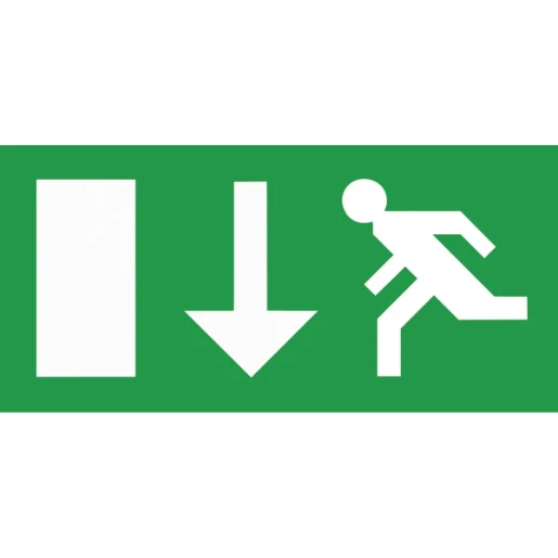 Basics Emergency Exit Box 5.2W 393 x 193 x 27mm White
