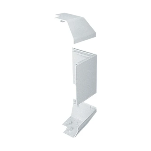 167 x 50mm White Sterling Profile 1 PVC-U External Bend