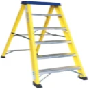 Fibreglass Ladder 5 Tread Plus Tray BS EN131 1615mm Open Height