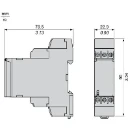 Multifunction Timer Relay, 24VDC/24..240 V AC, 2 C/O