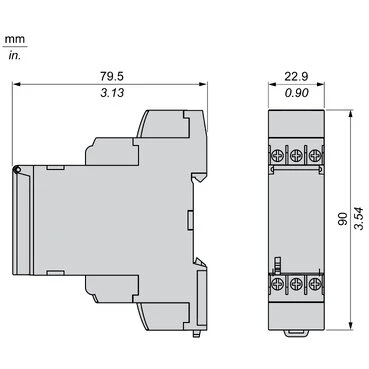 Multifunction Timer Relay, 24VDC/24..240 V AC, 2 C/O