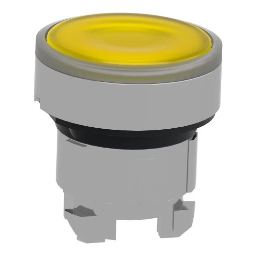 Yellow Il. LED Push Button Flush