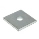 Galvanised M6 Standard Square Plate Bracket 40x40mm