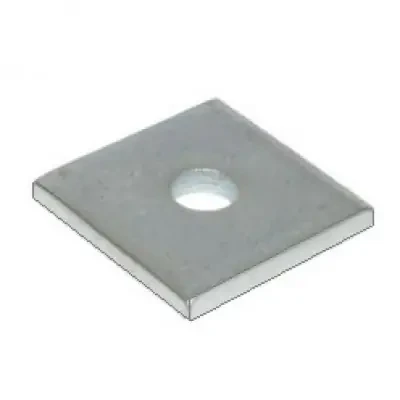 Galvanised M6 Standard Square Plate Bracket 40x40mm