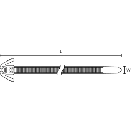 Hellerman REZ300 Cable Tie Blk PK=100