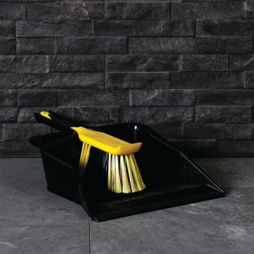 Bulldozer Heavy Duty Dustpan & Brush Set