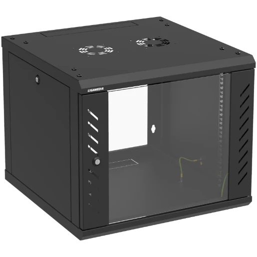 19'' Wall Mount Cabinet With Sides Access Flatbox 9U 600mm Width