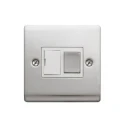 Designa 23SPU13 1 Gang 13A Switched Fused Spur Connection Unit Satin Steel with White insert