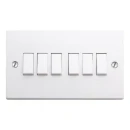 10AX 6 Gang 2-Way Switch
