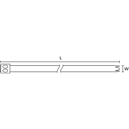 Tie 304 Grade 362X7.9mm Stainless Steel (Pack=50)