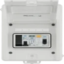 EV Consumer Unit in White with 5 modules including T2 SPD, 40A Type A RCD and 40A MCB