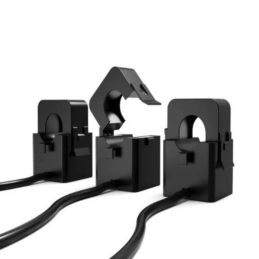 3x 100A up to 35mm² Screened CT Clamps with 10m Cables for 3 Phase Zura