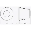 Detector PIR Ceiling Direct Dimming Analogue 1-10V 12-24V Ac/D