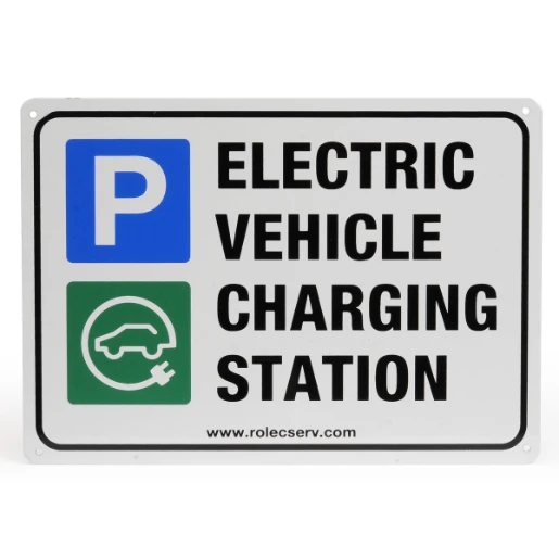 A3 Landscape Aluminium EV Parking Sign
