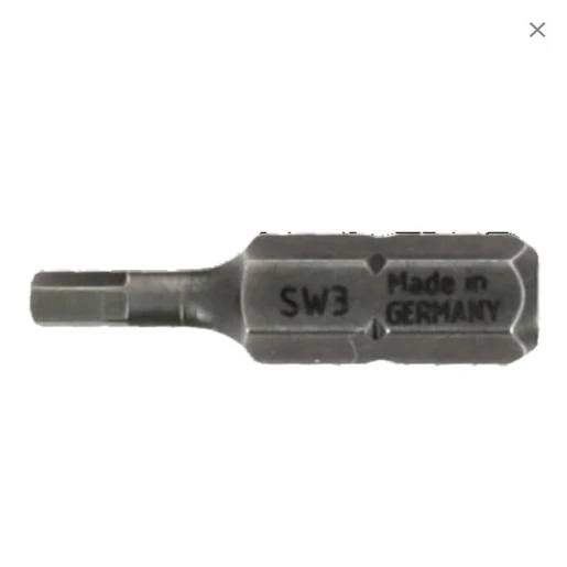 Bizline Set of 5 Hexa screw bits 25mm