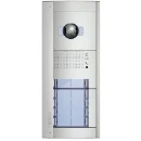 Cover Front 8 Pushbutton Double Row Silver