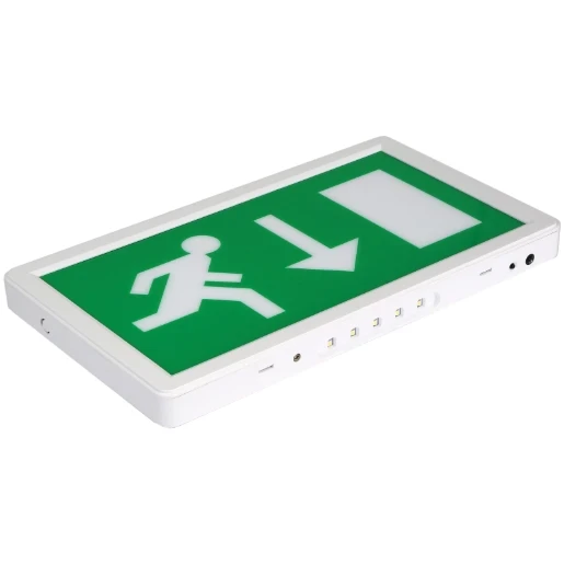 Emergency LED Slimline Exit Box 2W LiFePO4 Batteries