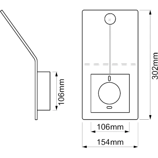 Wall Light 2700K-3000K Colour Toning LED 13W White