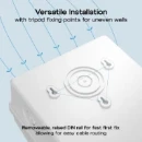 EV Consumer Unit in White with 5 modules including T2 SPD, 40A Type A RCD and 40A MCB