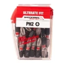 Milwaukee® SHOCKWAVE™  PH2 25mm - 25pcs
