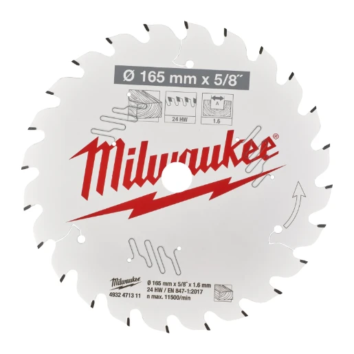 Milwaukee® Circular Saw Blade P W 165X15.87X1.6X24ATB -1pc