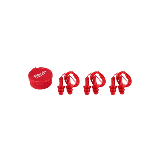Milwaukee® REUSABLE CORDED EAR PLUGS - 3PC