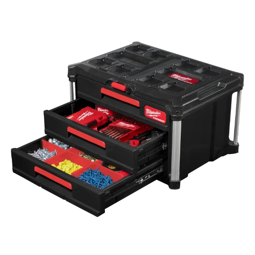 Milwaukee® PACKOUT 3 Drawer Tool Box - 1pc