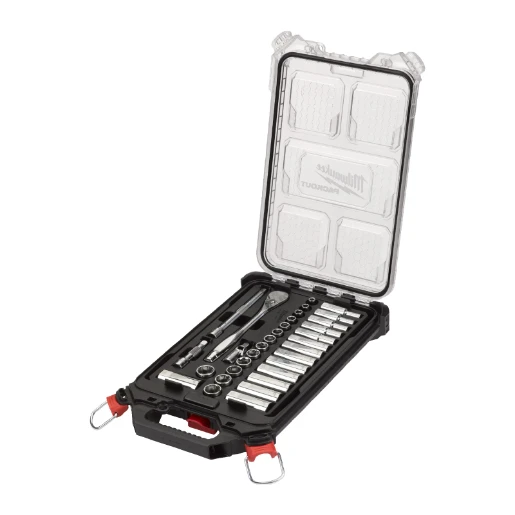 Milwaukee® 3/8in Metric 32p Ratchet+Socket PACK Set