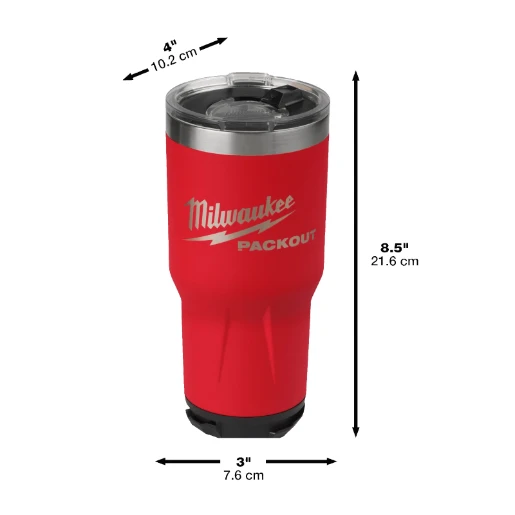 Milwaukee® PACKOUT™ Tumbler 887ml Red