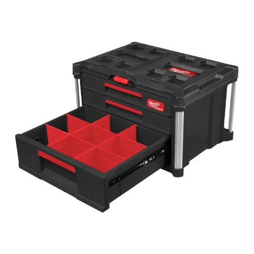 Milwaukee® BOX PACKOUT 2+1 DRAWER TOOL BOX-1PC