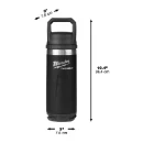 Milwaukee® PACKOUT™ Bottle 710 ml Chug Lid Black